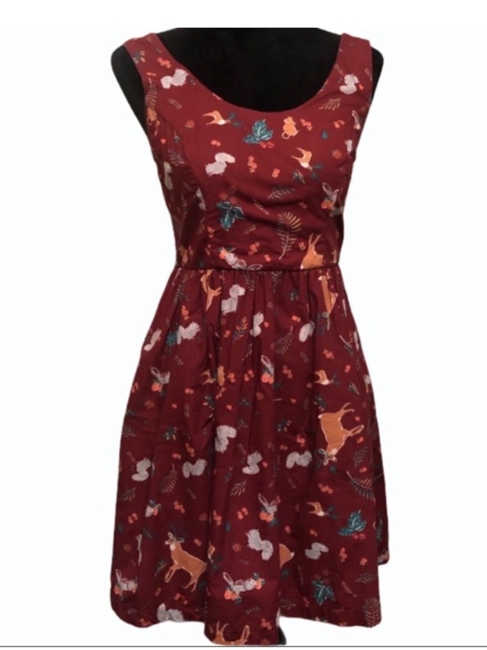 ModCloth Optimistic Effect Woodland Creature Dress